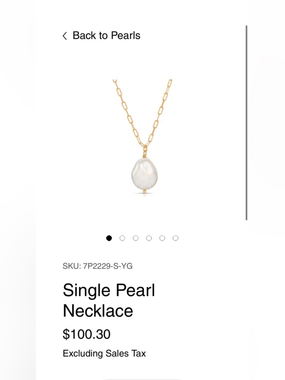NWT Onthologie fresh water pearl necklace - Picture 4 of 7